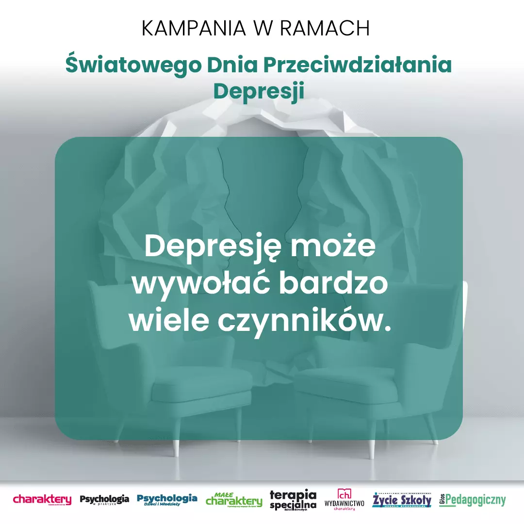 Depresję może wywołać bardzo wiele czynników.