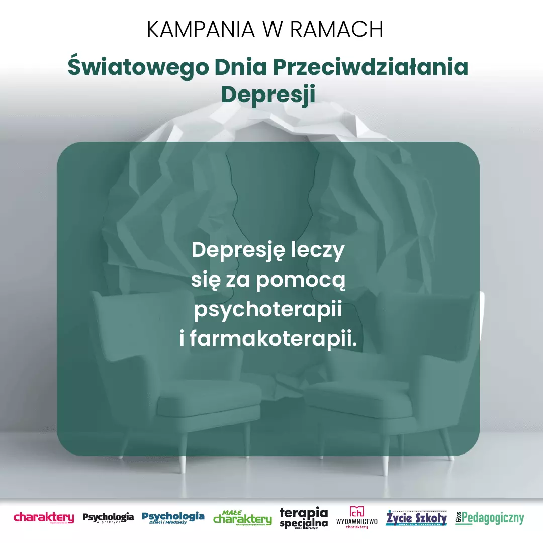 Depresję leczy się za pomocą psychoterapii i farmakoterapii.
